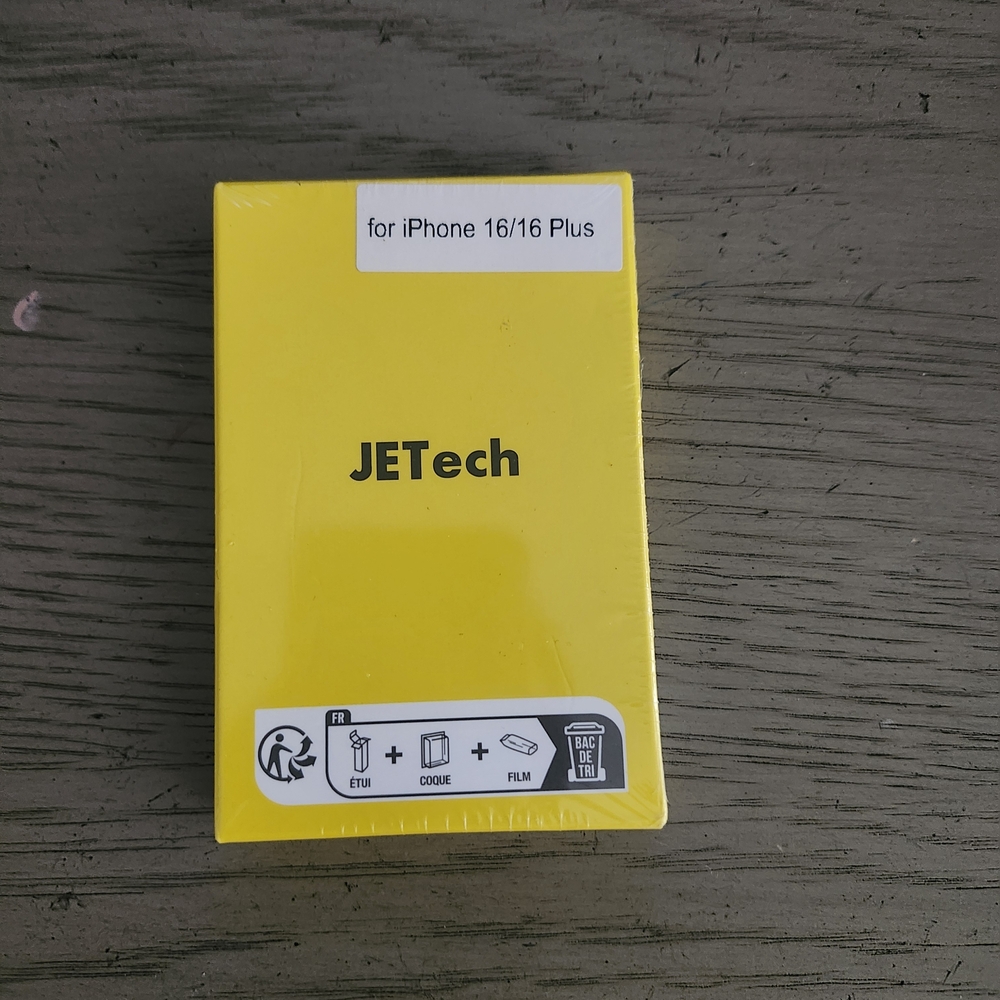 JETech iPhone 16/16 Plus Camera Lens Case - Bright Yellow